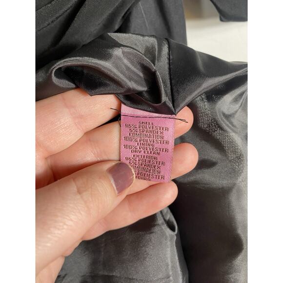 Eliza J Dress Size 10 Black Formal Fit & Flare 1950s Style Jersey Knit Satin - Picture 10 of 13